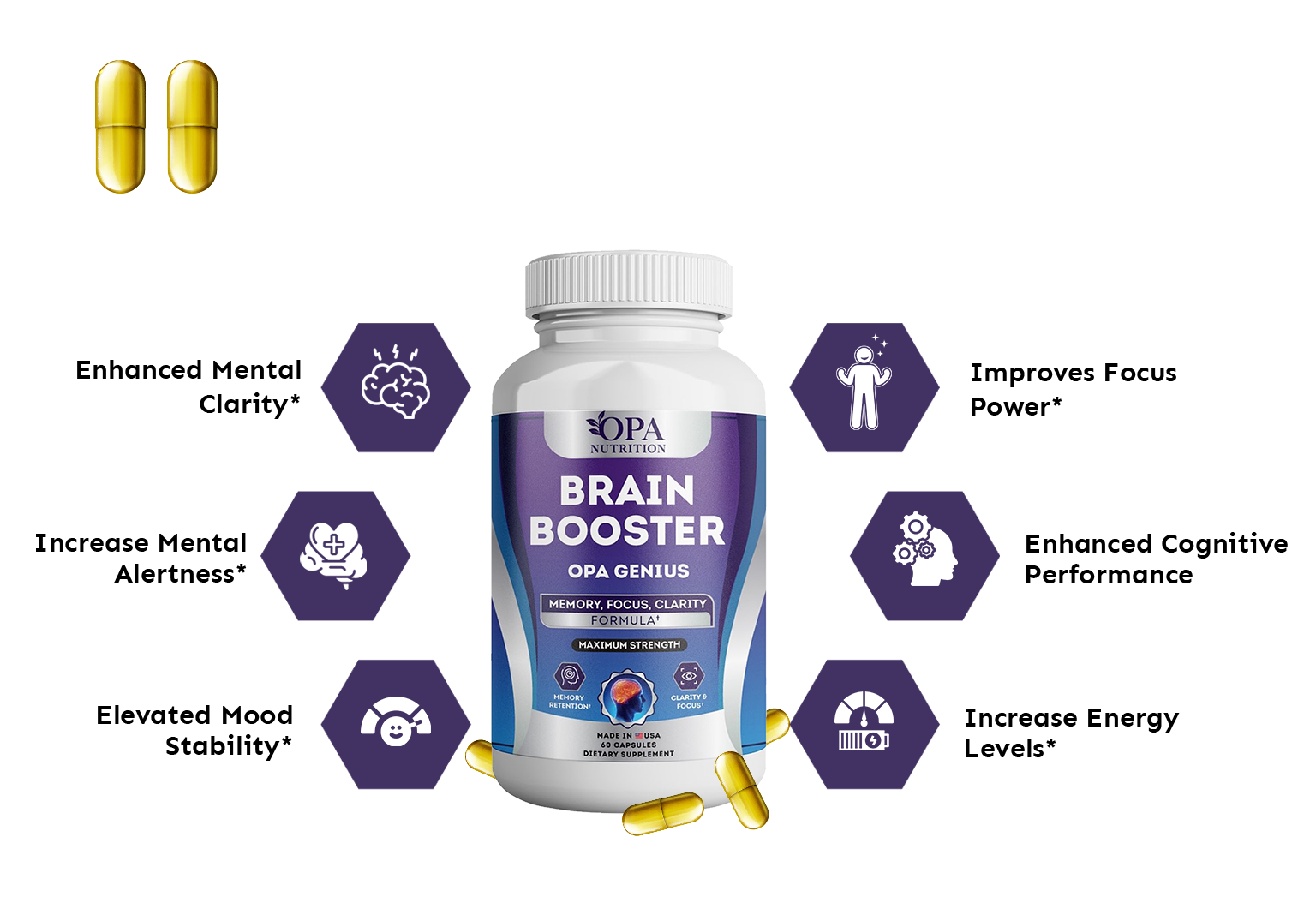 Benefits of OPA Genius Brain Support Supplement For Brain Fog